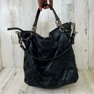 Coach Black Signature Tote